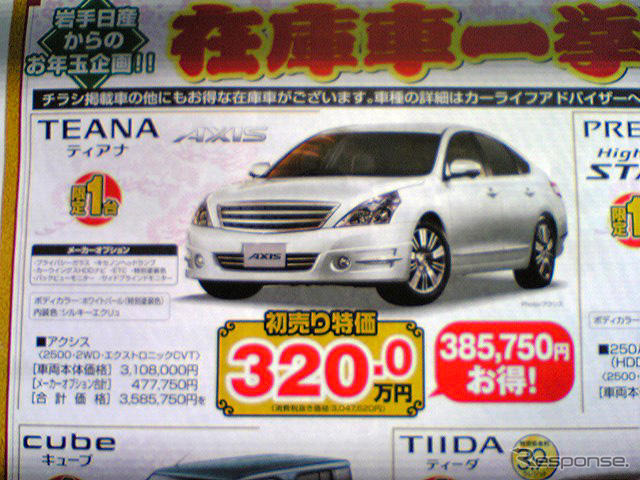【初売り 値引き情報】新年はこのプライスでこの新車を購入する!!