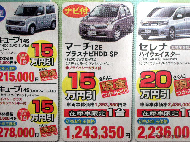 【初売り 値引き情報】新年はこのプライスでこの新車を購入する!!