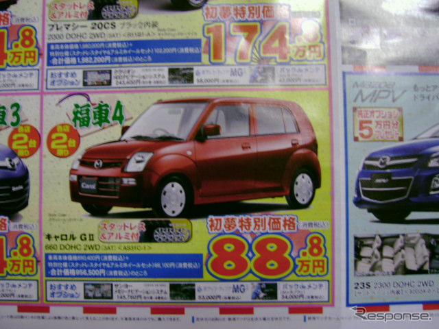 【初売り 値引き情報】新年はこのプライスで小さい車を購入する!!