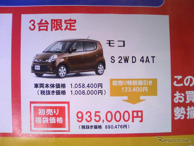 【初売り 値引き情報】新年はこのプライスで小さい車を購入する!!