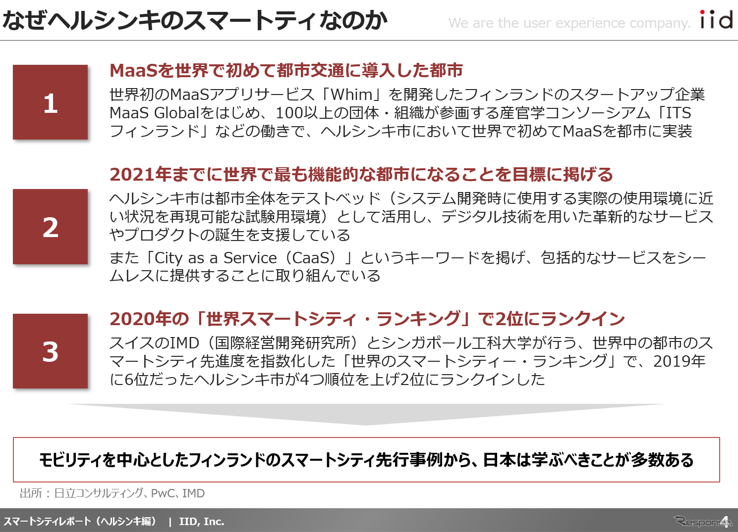 【調査レポート】フィンランドの先進事例に学ぶ：スマートシティ・MaaSレポート