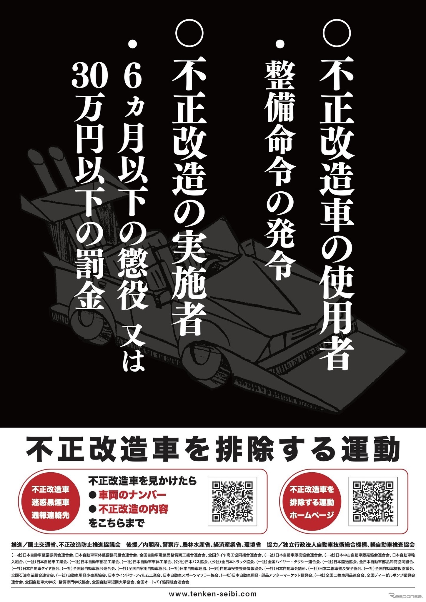 不正改造車排除PRポスター