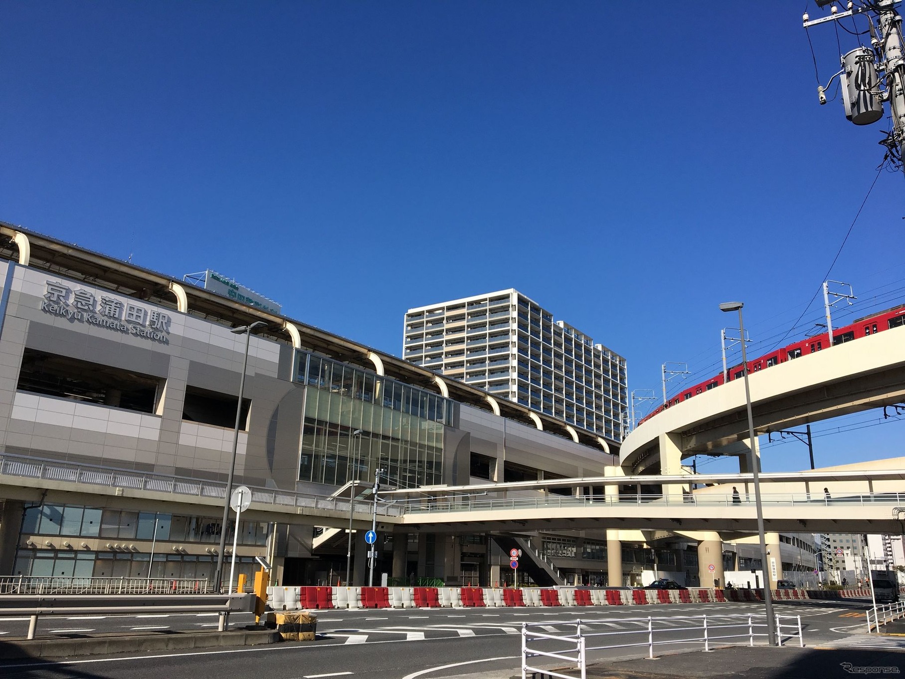 京急蒲田駅。この地下に蒲蒲線の駅が造られる。