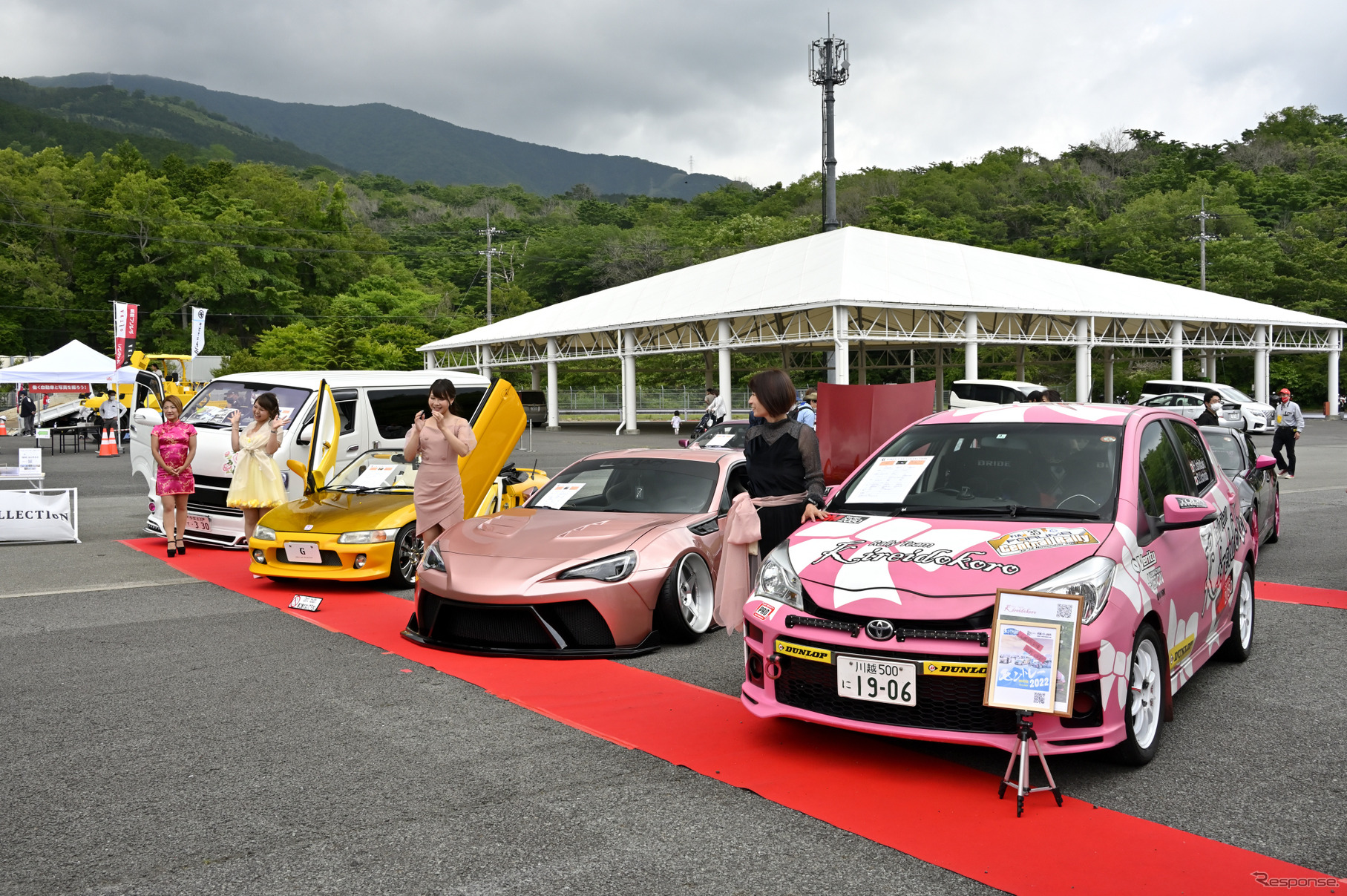 GIRLS CAR COLLECTIONコンテストの様子