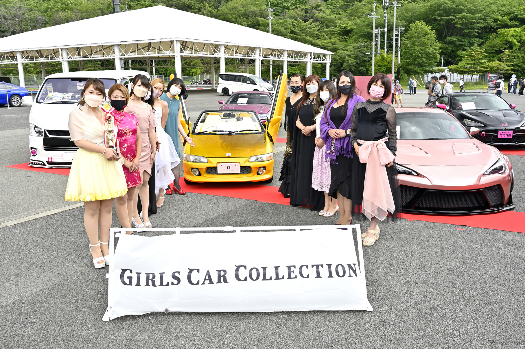 GIRLS CAR COLLECTIONコンテストの様子