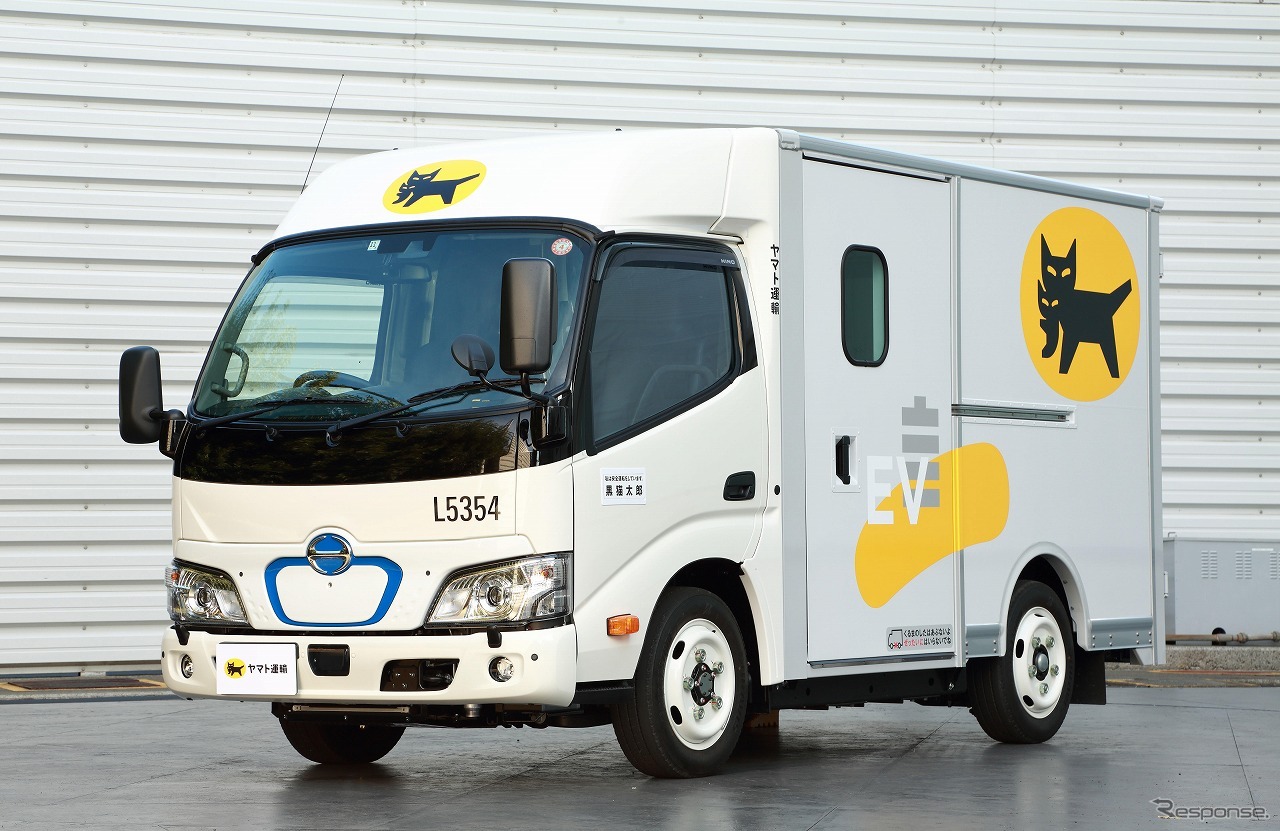 日野自動車がヤマト運輸と実証走行している電気トラック