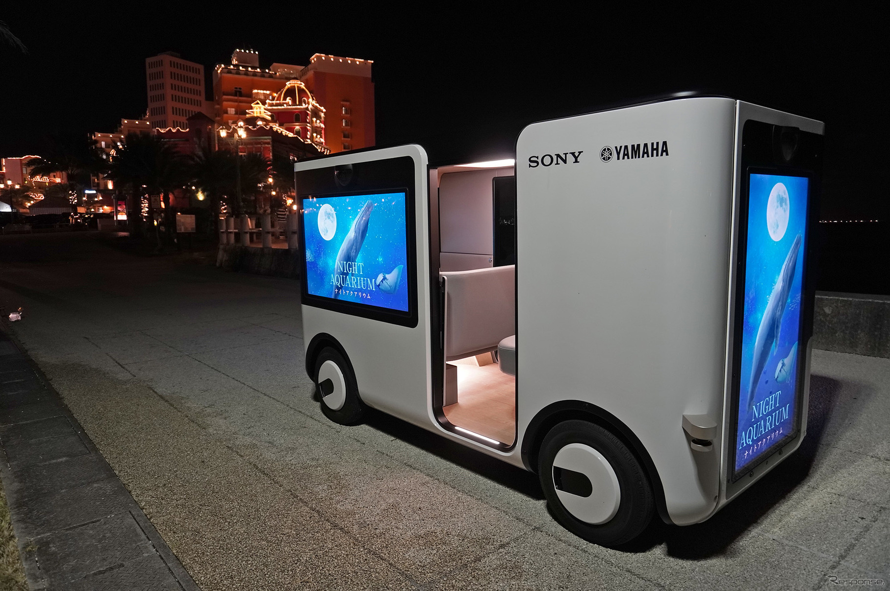 ヤマハ発動機とソニーの共同開発によるエンタメ自動走行車両『SC-1』