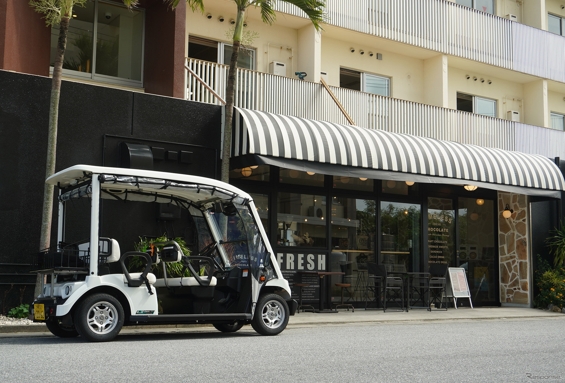 「美浜シェアカート」は自分で運転することができる電動カート