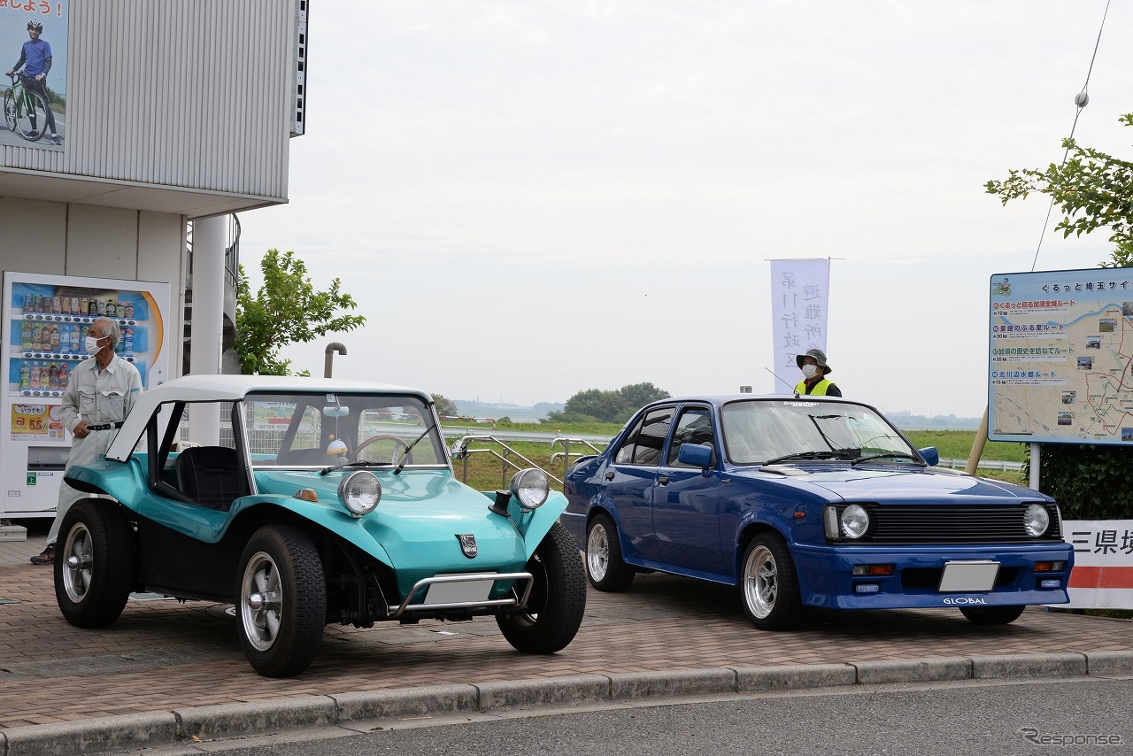 道の駅かぞわたらせ　昭和平成オールドカー展示会