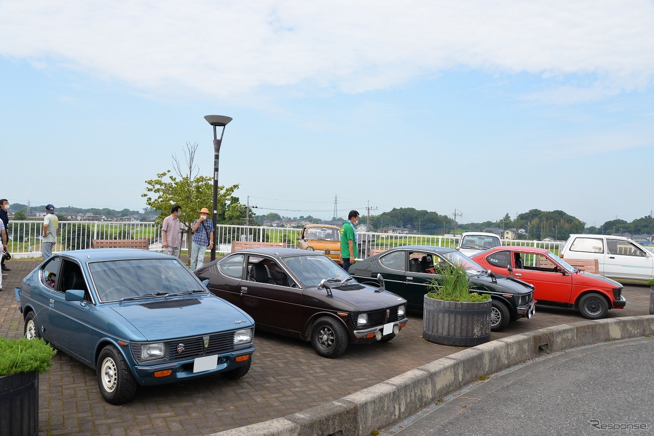 道の駅かぞわたらせ　昭和平成オールドカー展示会