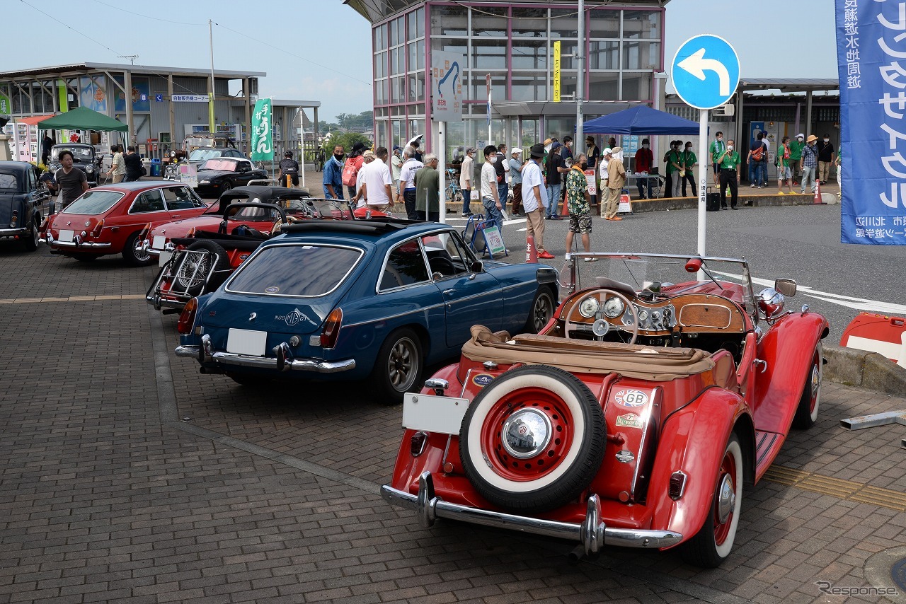 道の駅かぞわたらせ　昭和平成オールドカー展示会