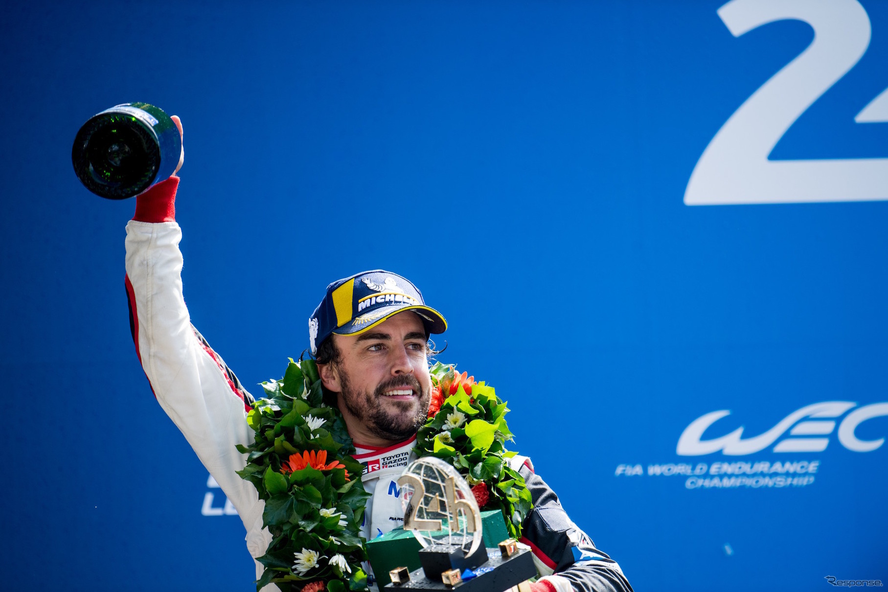2018年、トヨタとともにルマン24時間レースで初の総合優勝を飾ったアロンソ。