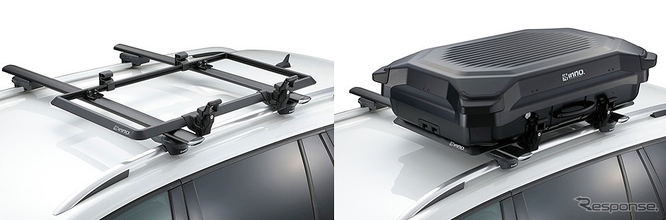 ルーフキャリアへの着脱を簡単にする「クイックロックシステム」