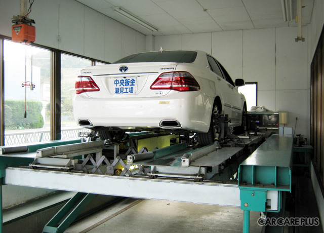 本社の車検エリア
