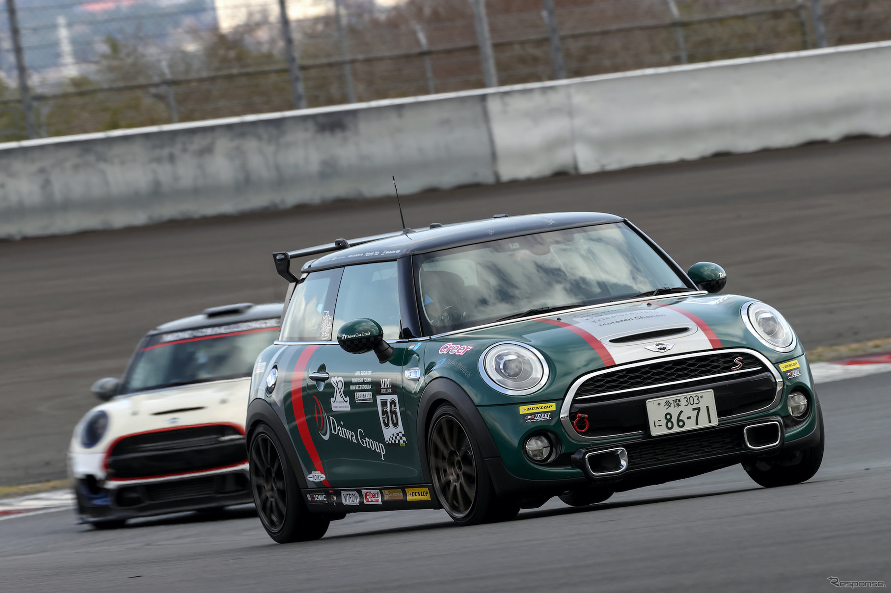 ダイワグループモータースポーツからMINI CHALLENGE JAPANに参戦（写真は富士でのテスト）