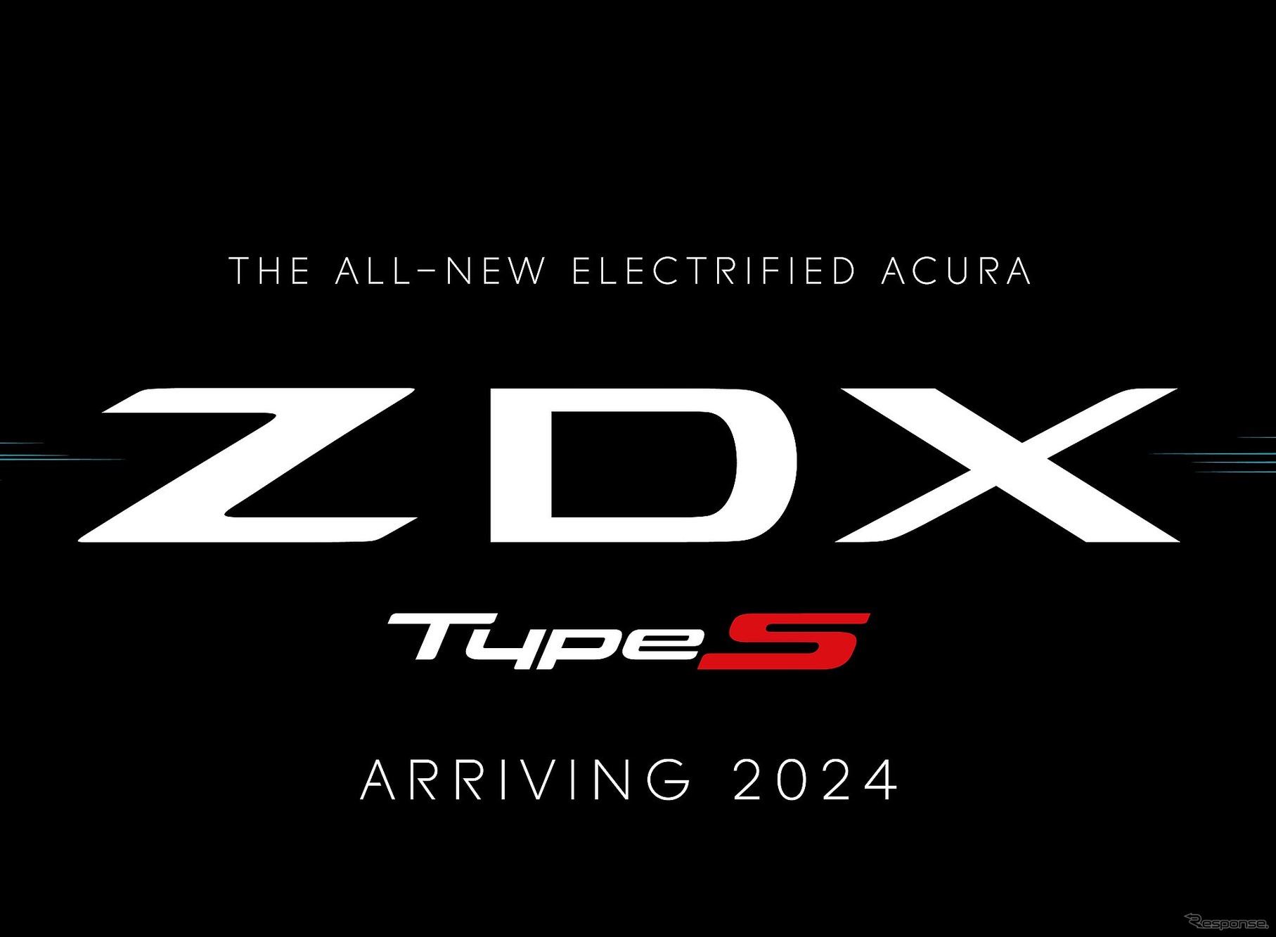 アキュラ初のEV『ZDX』のロゴ。スポーティな「タイプS」も設定