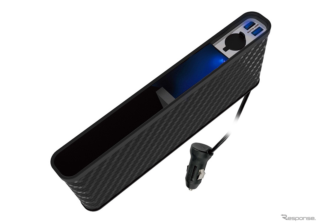 サイドポケット DC/2リバーシブルUSB 4.8A KX-225（カシムラ）。