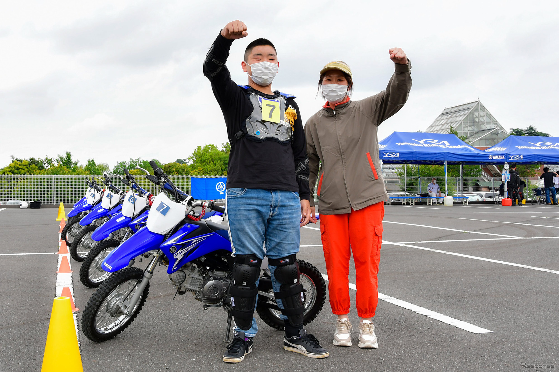 ヤマハ発動機による中高生向け「親子バイク教室」（6月に開催された第1回の様子）