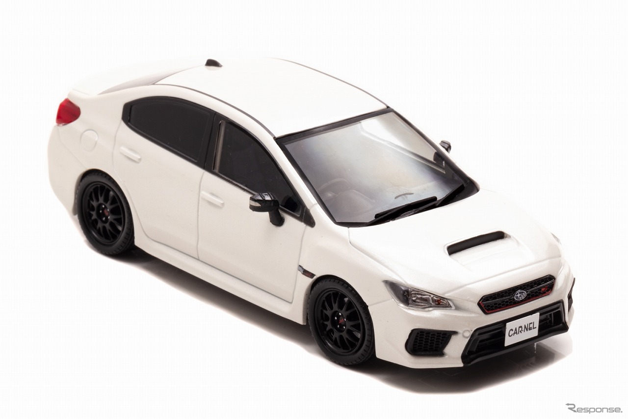 スバルWRX STI タイプRA-R（クリスタルホワイトパール）1/43スケールモデル