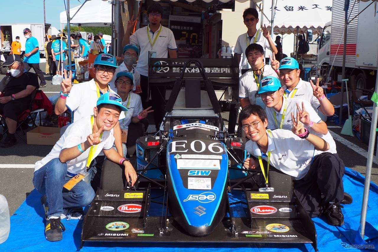 【静岡理工科大学】<総合13位><EV部門総合優勝＞>＜国土交通大臣賞＞＜日本自動車工業会会長賞＞<EV総合優秀賞＞＜省エネ賞第1位＞＜最軽量化賞(EV)＞