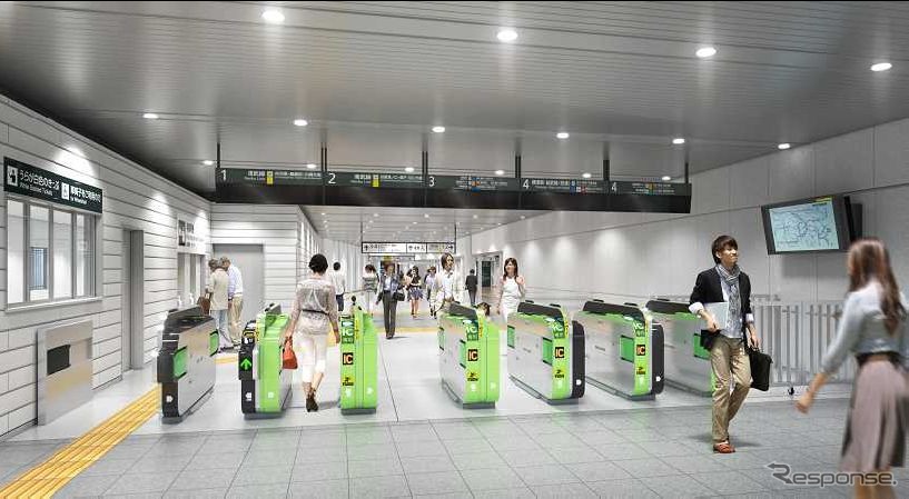 新改札口内部のイメージ。