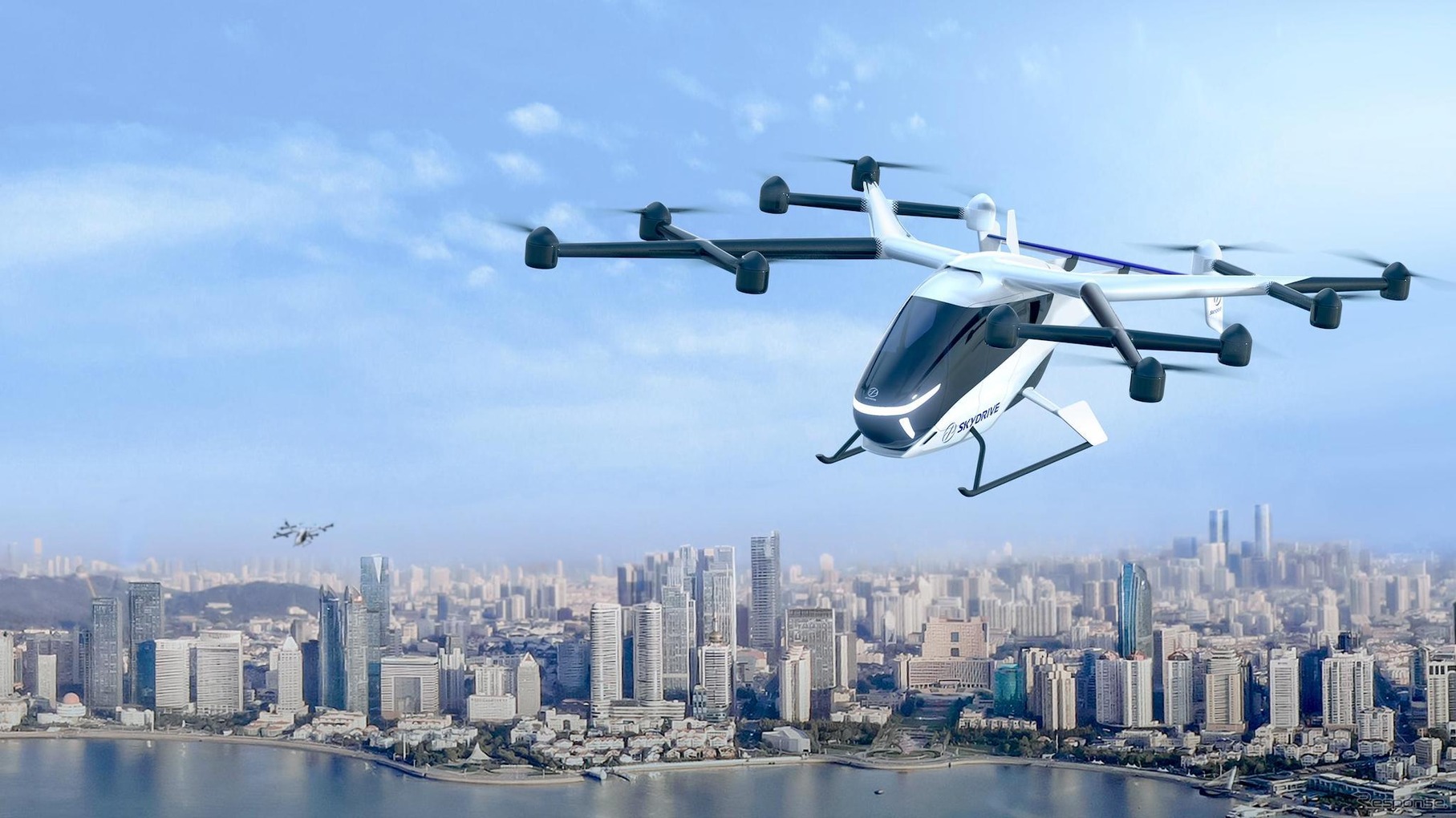 SkyDriveが開発中の2人乗り機体の画像