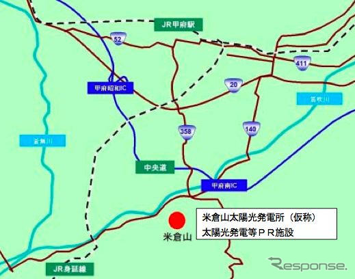 東京電力と山梨県、メガソーラー計画の推進で合意