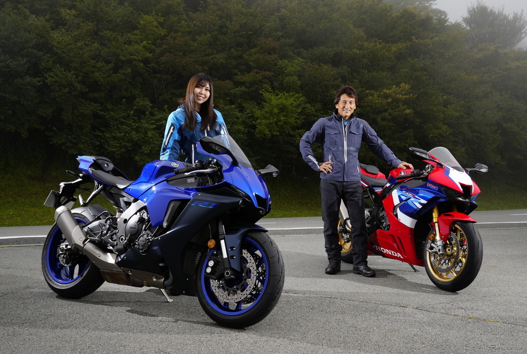 ホンダ CBR1000RR-Rとヤマハ YZF-R1