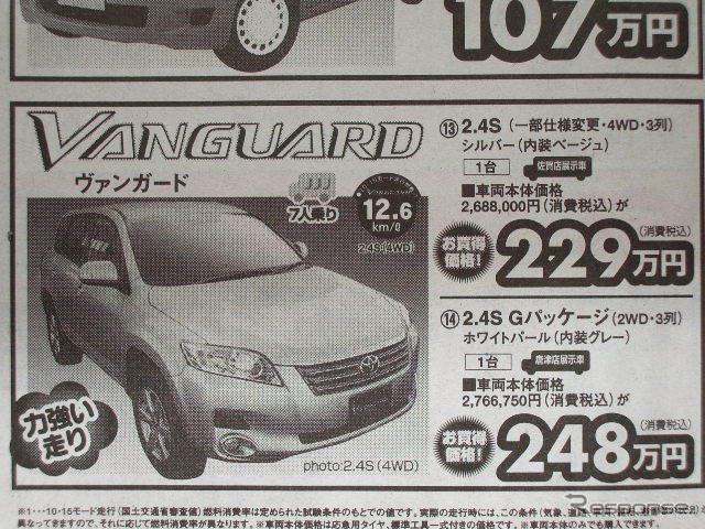 【節分 値引き情報】ミニバン＆SUV