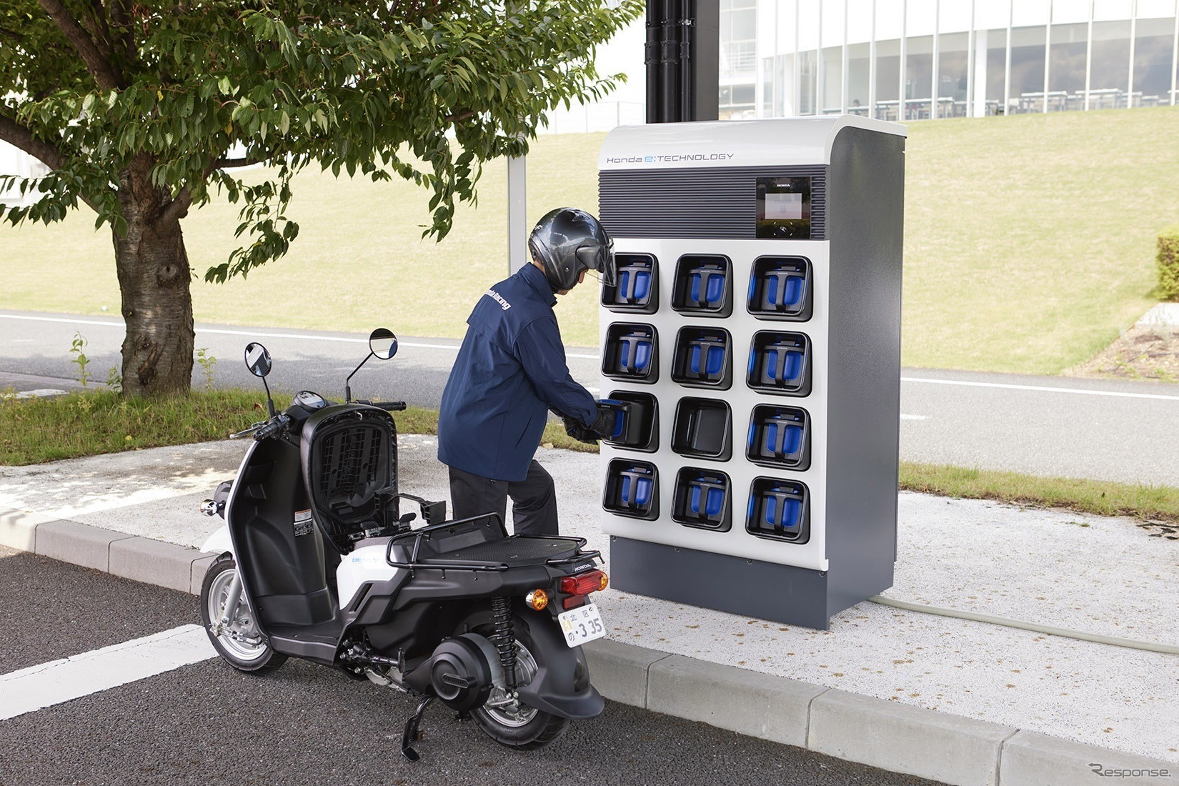 ホンダのバッテリー交換ステーション