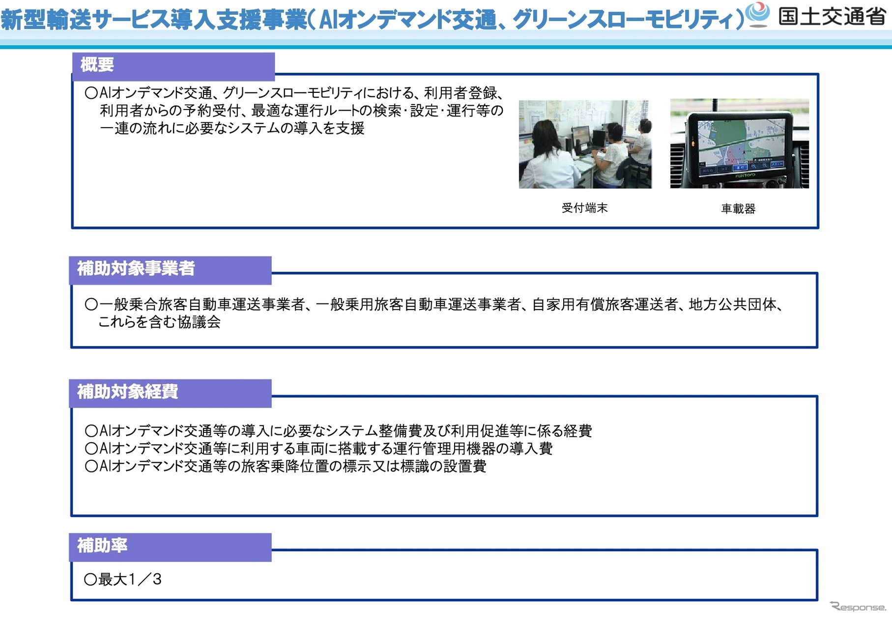 日本版MaaS基盤整備事業の概要