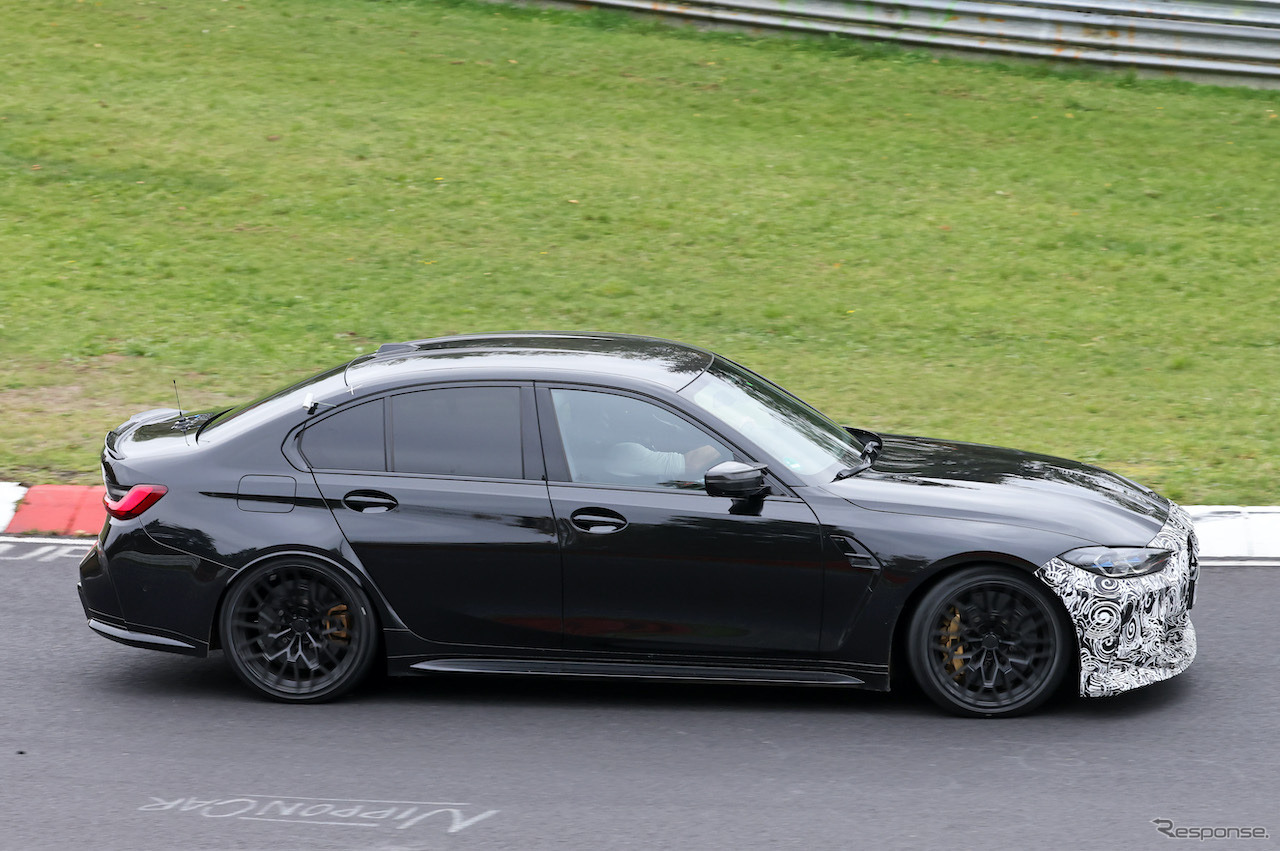 BMW M3 CS 新型プロトタイプ（スクープ写真）