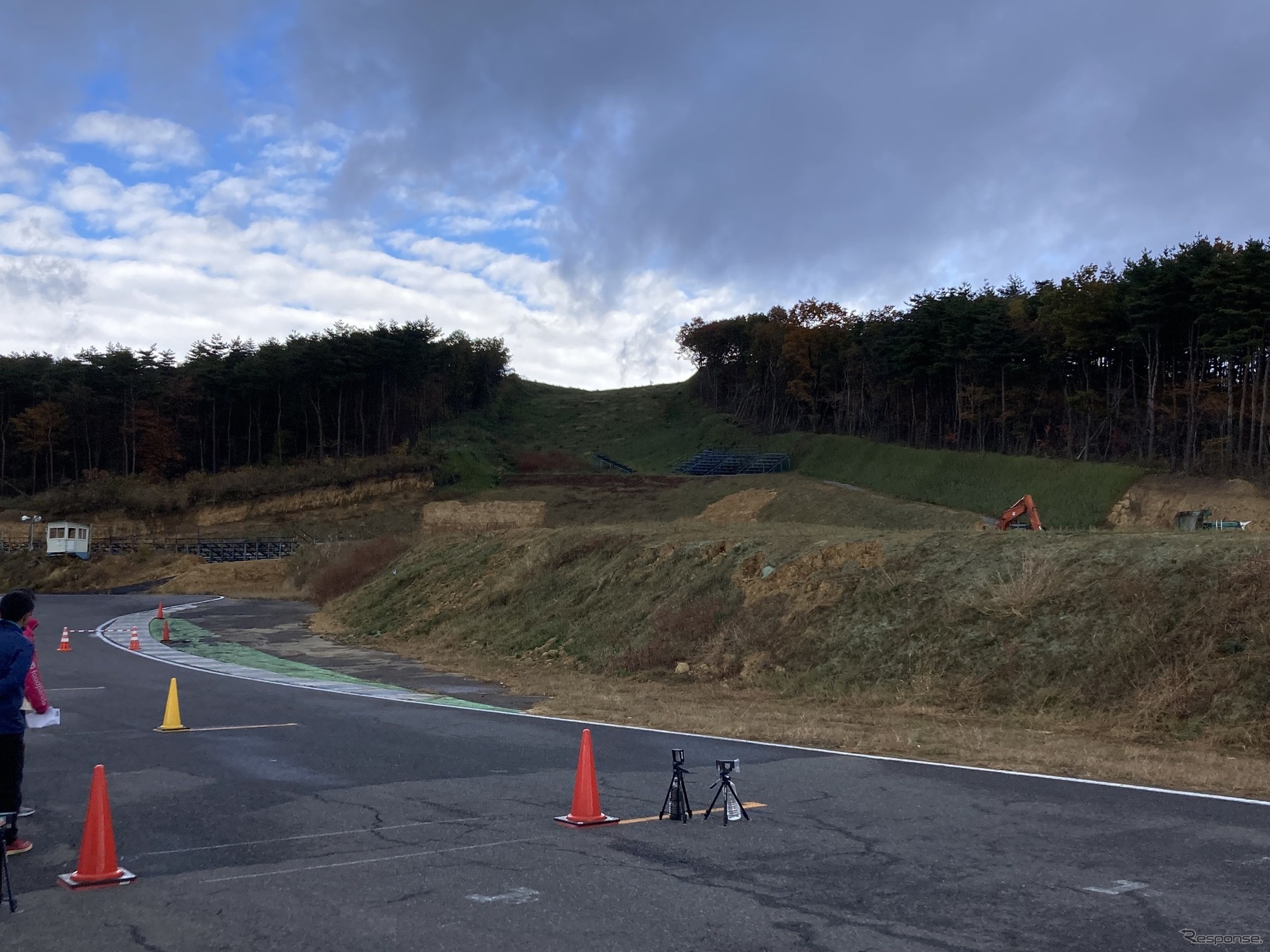 エビスサーキット 西コース 土砂災害の跡