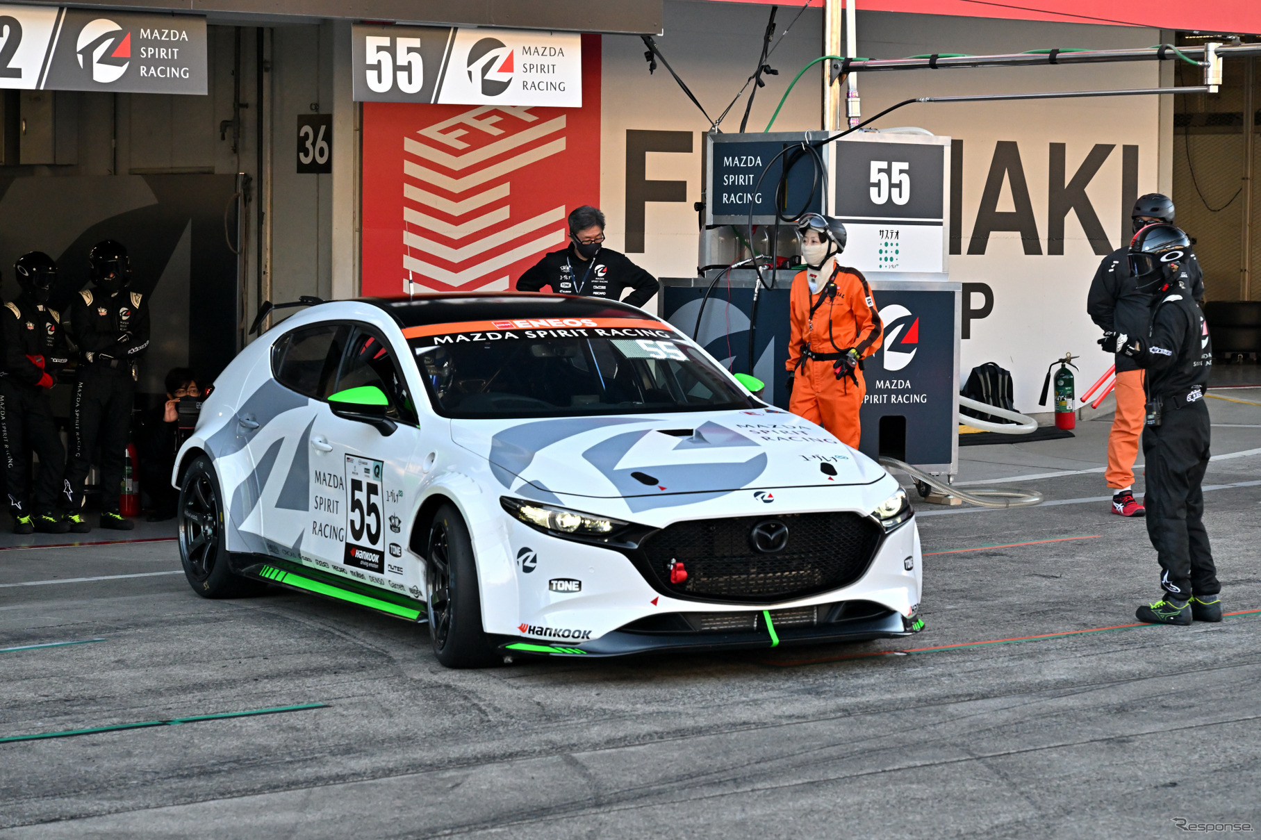 55号車MAZDA SPIRIT RACING MAZDA3 Bio concept