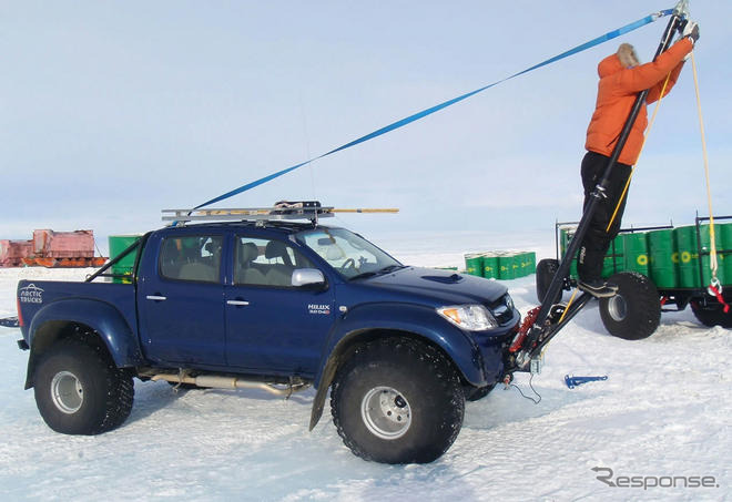 トヨタ ハイラックス、過酷な南極レースをサポート