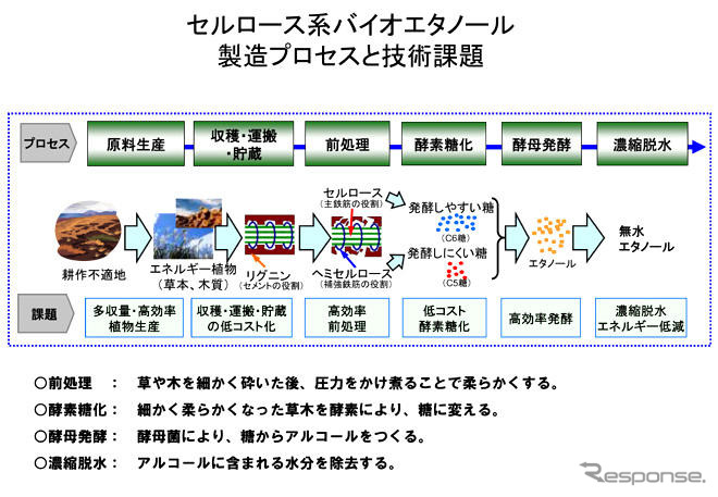 セルロース系バイオエタノールの製造技術開発へ組合発足…新日石、トヨタなど6社