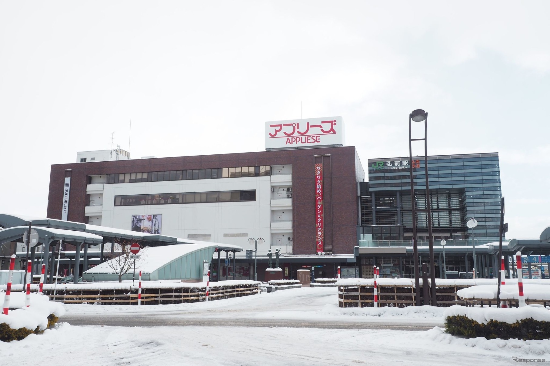 奥羽本線で新たにSuicaエリアに入る弘前駅。
