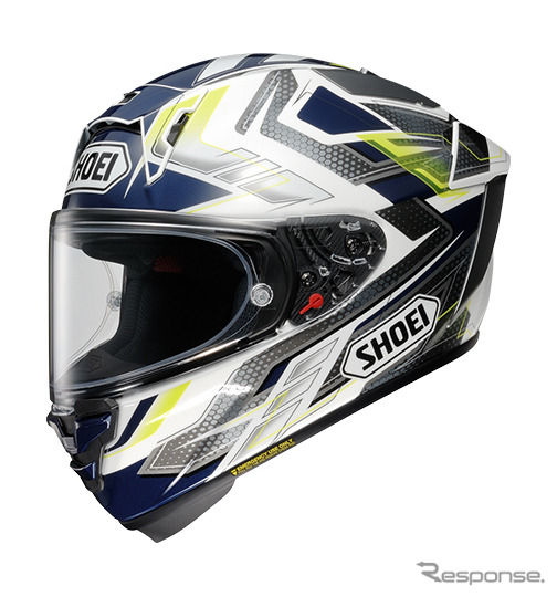 SHOEI X-Fifteen ESCALATE（ブルー/イエロー）
