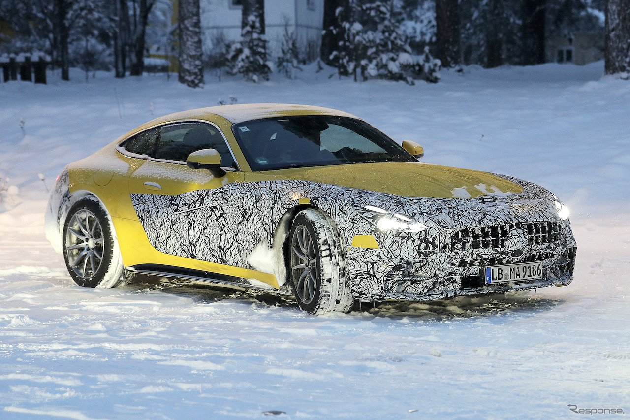 メルセデス AMG GT 次期型プロトタイプ（スクープ写真）