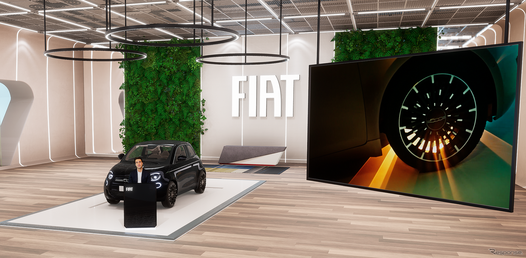 フィアット 500e の「FIATメタバースストア」