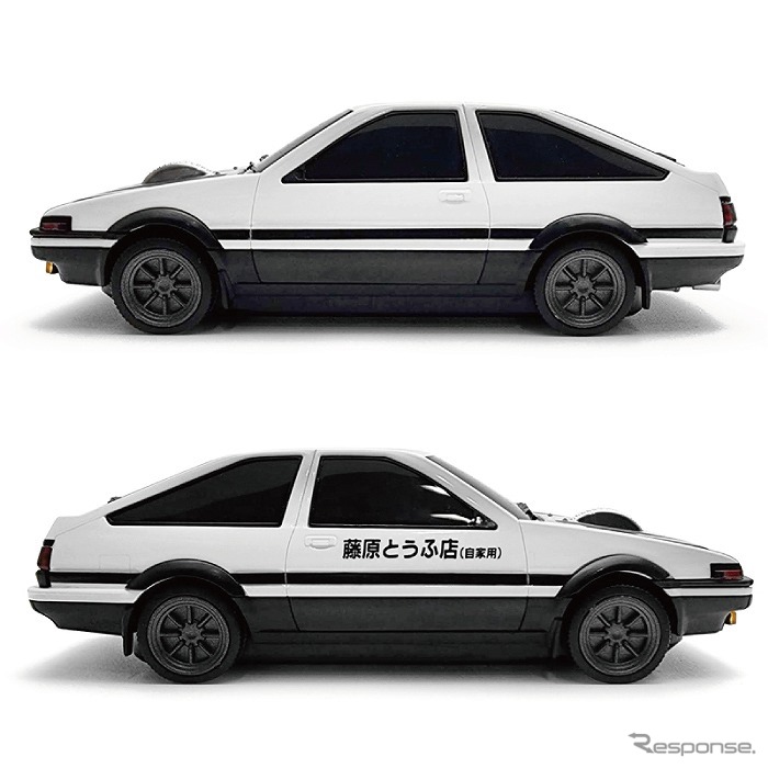 スプリンタートレノ（AE86）型無線マウス「頭文字D」藤原とうふ店（自家用）仕様