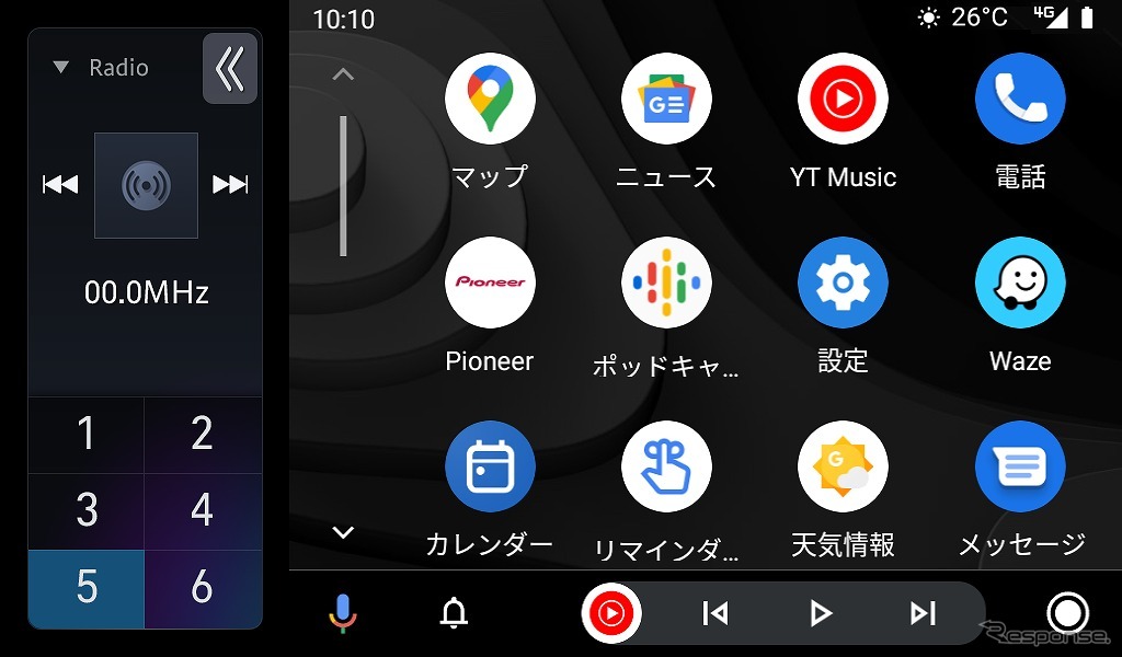Android Auto分割画面表示