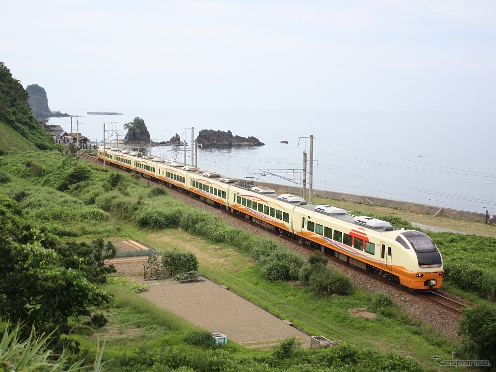 羽越本線の特急『いなほ』も1月25日は全列車・全区間が運休に。