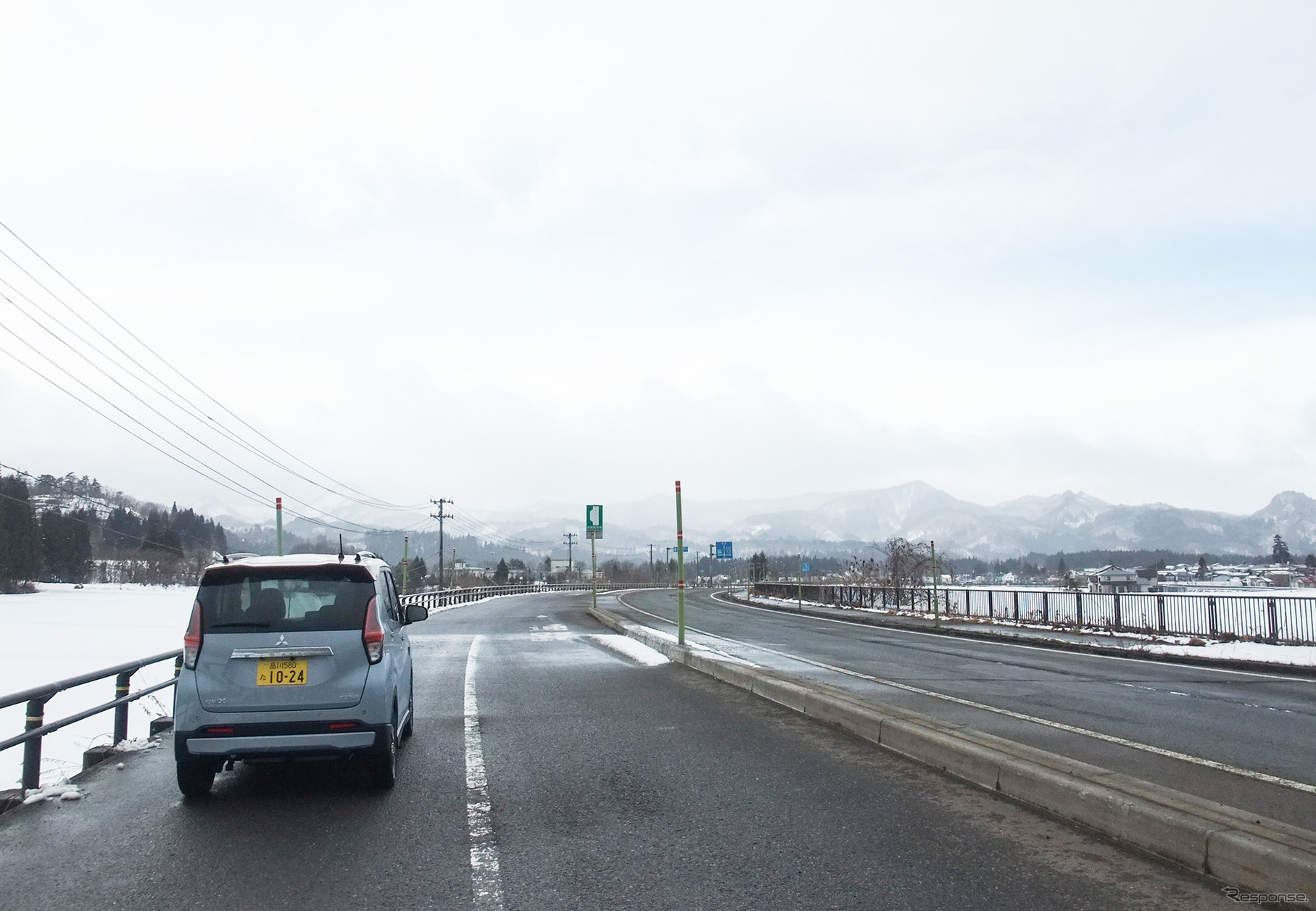 福島・西会津までは極端に寒いということもなく、平和そのもののドライブ。