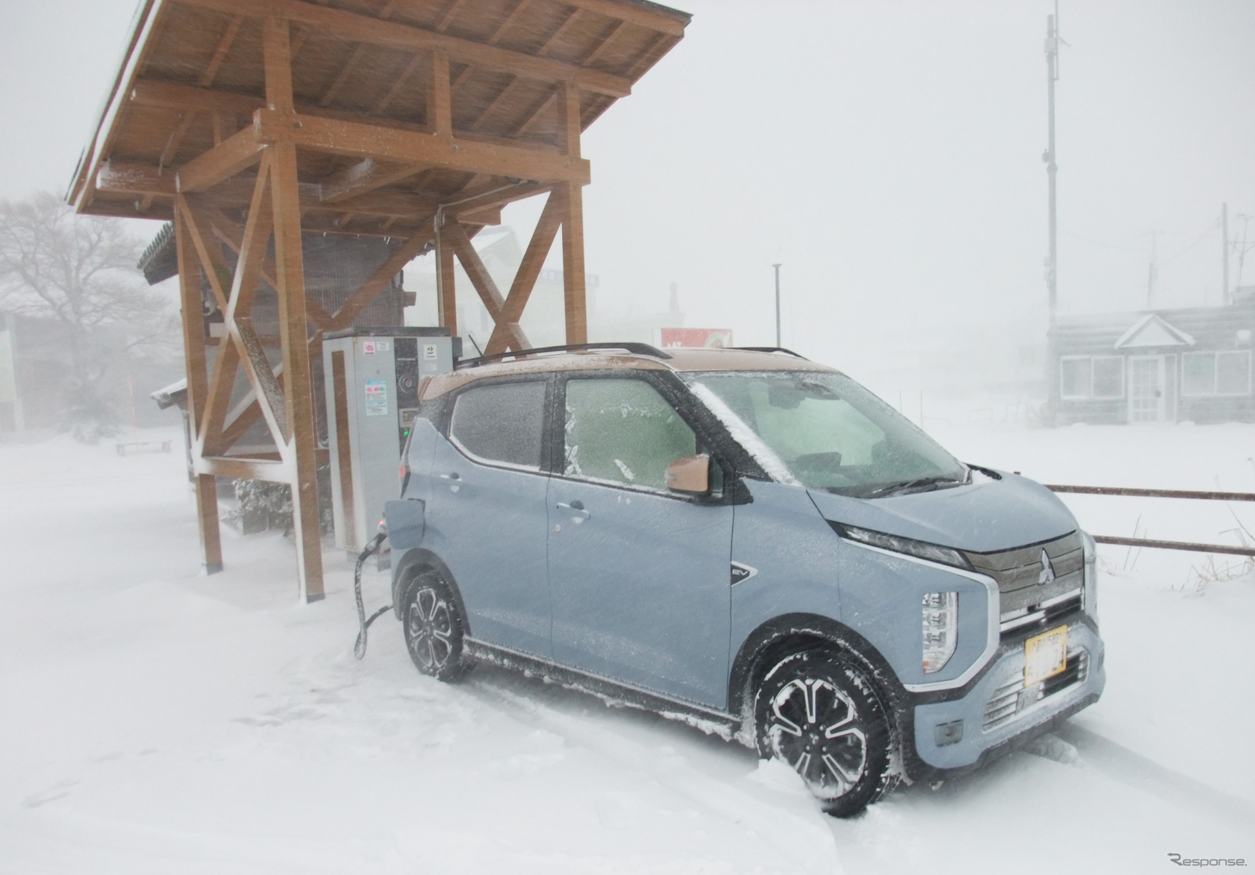 新潟に入ってからの初充電は道の駅阿賀の里。