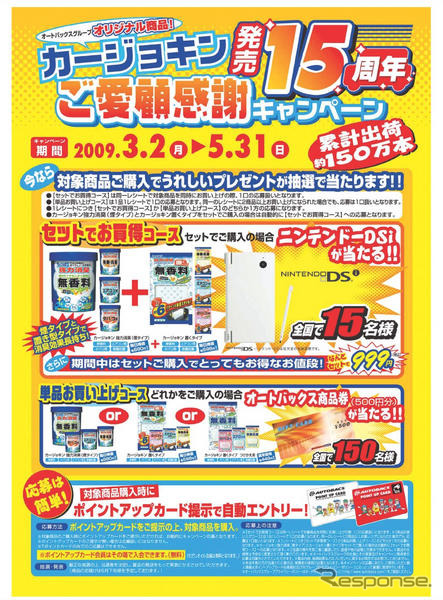 カージョキンでニンテンドー DSi あたる