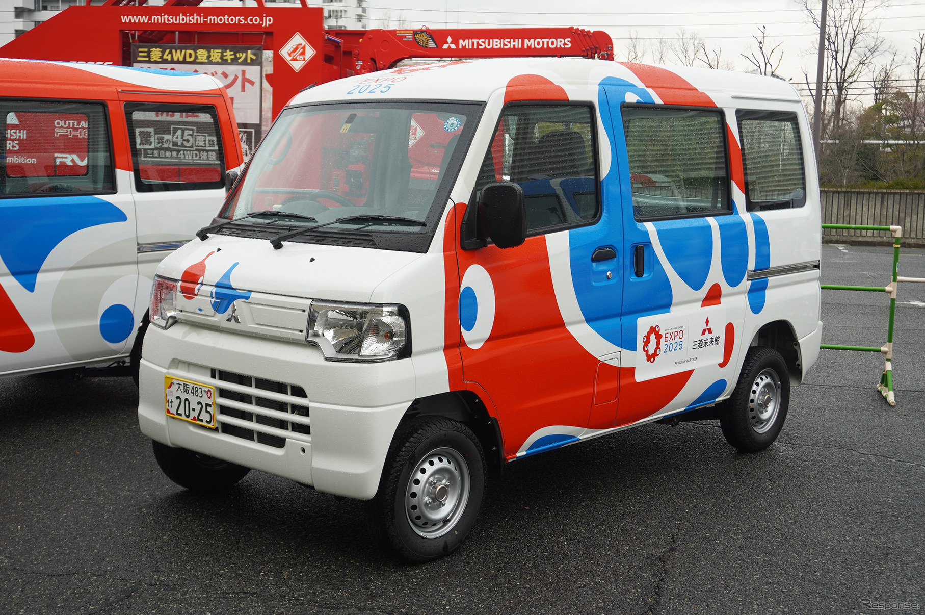 三菱 ミニキャブMiEV 大阪・関西万博公式 ラッピング車両（大阪オートメッセ2023）
