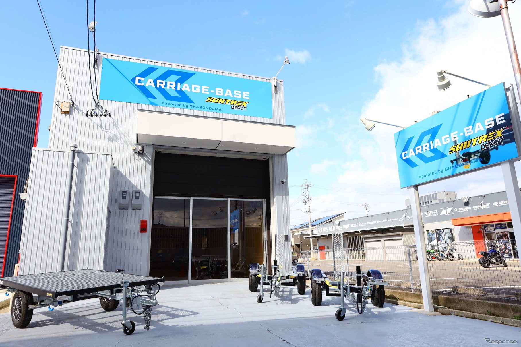トレーラー専門店「キャリッジベース」外観
