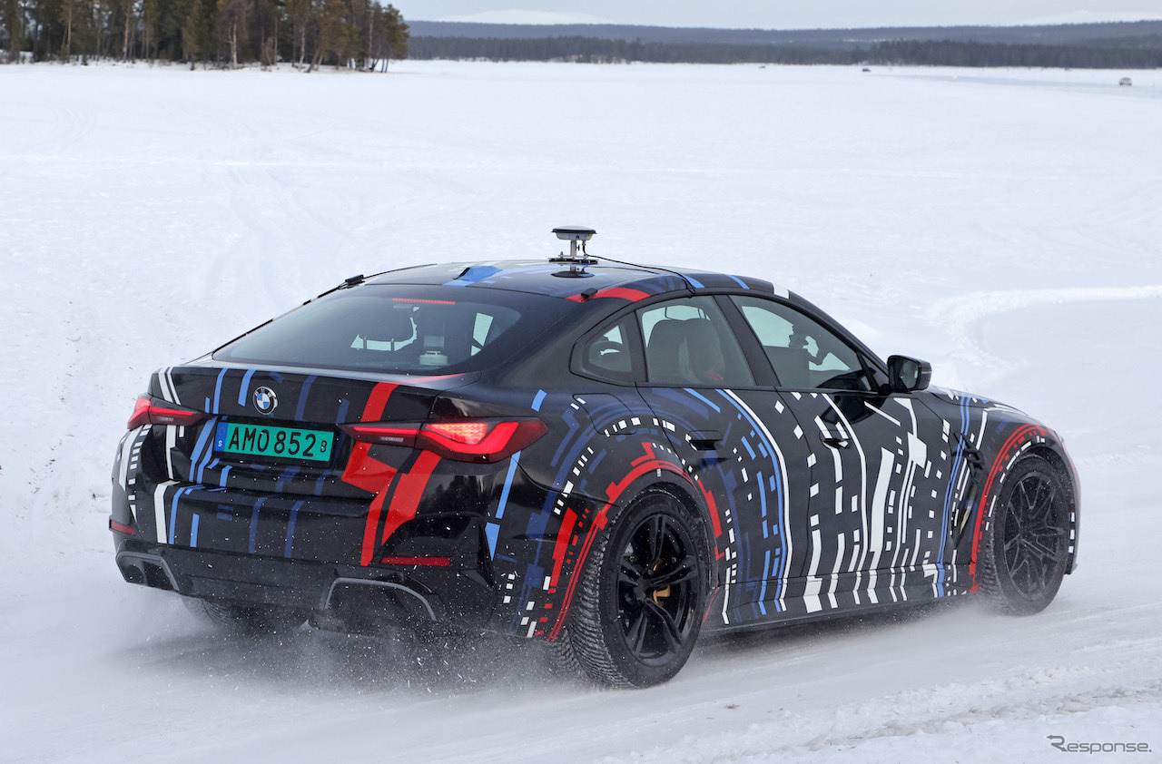 BMW Mが開発する高性能4モーターEVのプロトタイプ（スクープ写真）