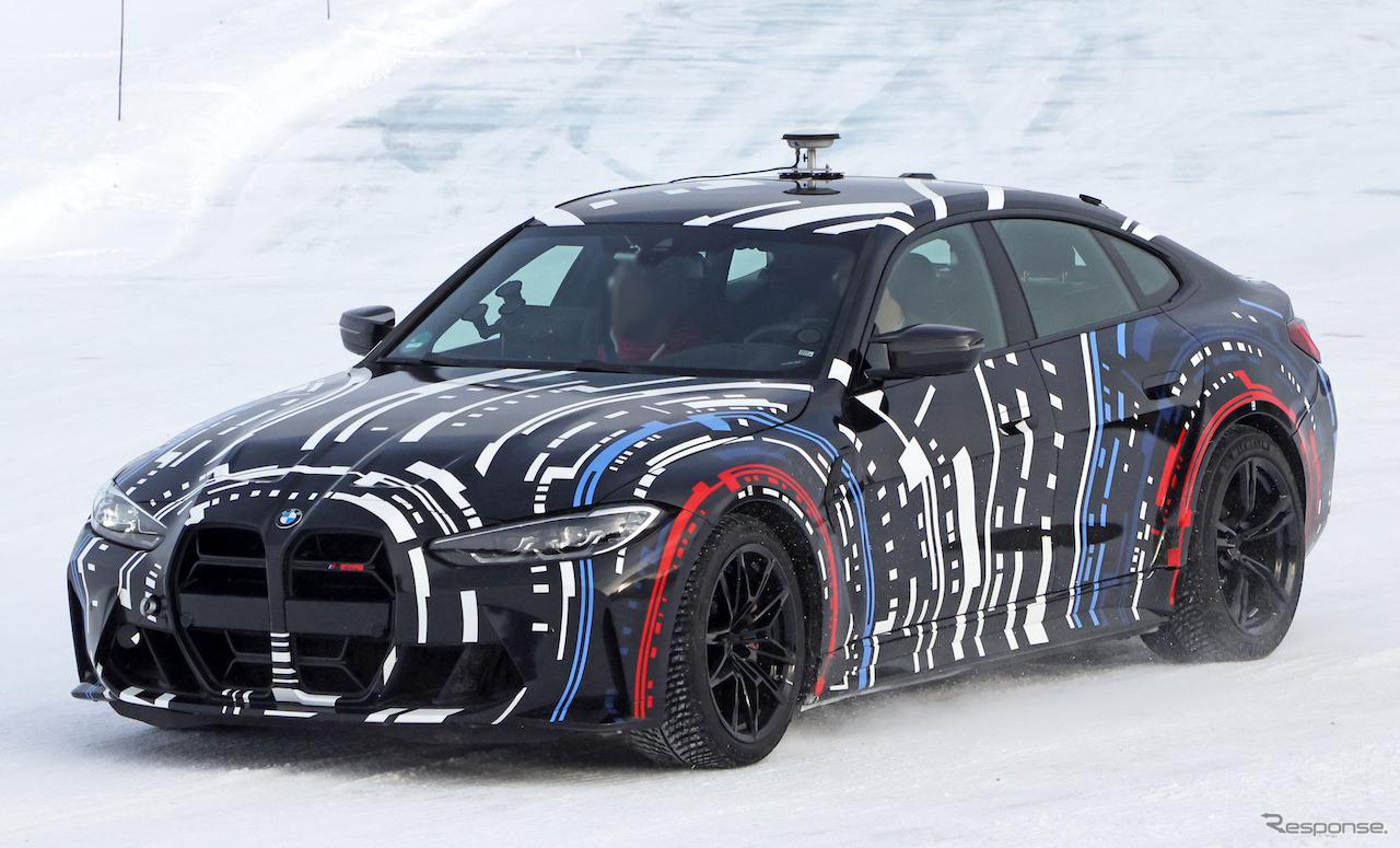 BMW Mが開発する高性能4モーターEVのプロトタイプ（スクープ写真）